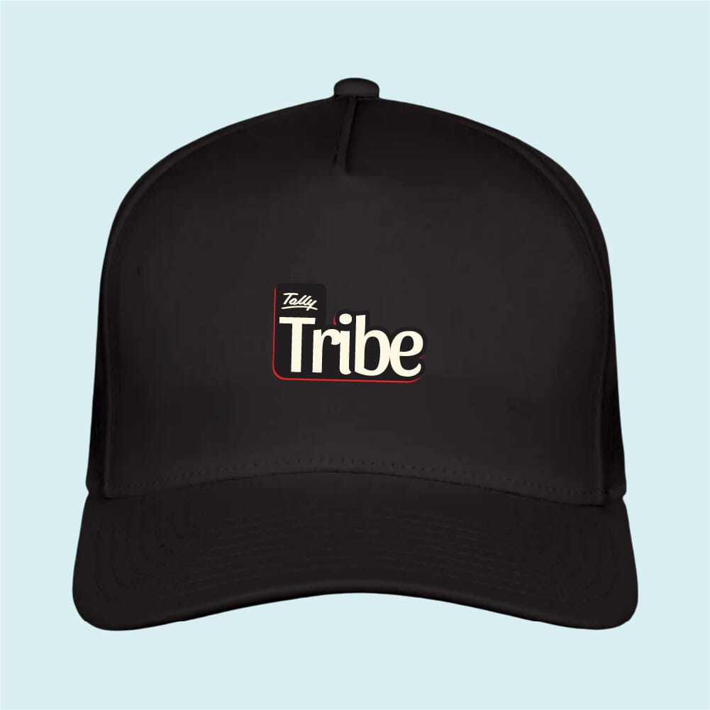 Generic Customized 5-Panel Cap-Black